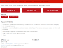 Tablet Screenshot of csvjson.com